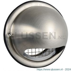 Nedco ventilatie buitenrooster bol model diameter 160 mm RVS 62601311