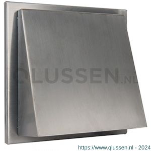 Nedco ventilatie buitenrooster schuine kap diameter 125 mm RVS AiSi 316 titanium 62602213