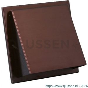 Nedco ventilatie buitenrooster schuine kap diameter 150 mm RVS AiSi 316 roodkoper 62602326