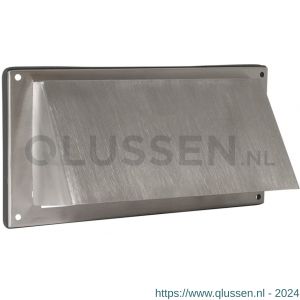 Nedco ventilatie buitenrooster schuine kap 250x125 mm RVS AiSi 316 62602411S