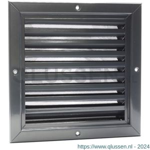 Nedco ventilatie aluminium gevelrooster 200x200 mm antraciet 62700925