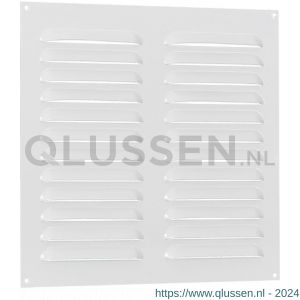 Nedco ventilatie schoepenrooster vlak model 250x250 mm aluminium wit 62901900