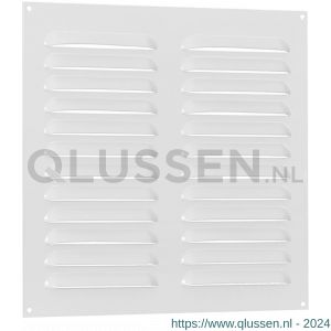 Nedco ventilatie schoepenrooster vlak model 300x250 mm aluminium wit 62902000S