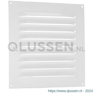 Nedco ventilatie schoepenrooster vlak model 200x200 mm aluminium wit 62902900