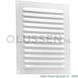 Nedco ventilatie schoepenrooster vlak model 200x250 mm aluminium wit 62903000