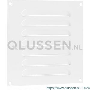 Nedco ventilatie schoepenrooster vlak model 250x250 mm aluminium wit 62903400