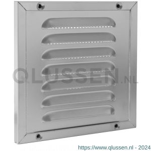 Nedco ventilatie kaderrooster 200x200 mm aluminium aluminium RAL 9006 62908507S