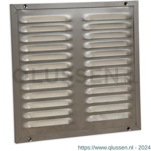 Nedco ventilatie kaderrooster 250x250 mm aluminium aluminium RAL 9006 62908807