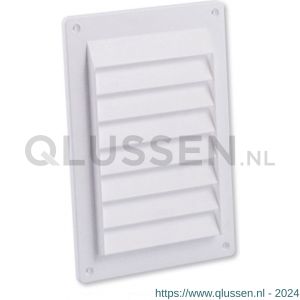 Nedco ventilatie schoepenrooster 150x220 mm kunststof wit 63000500