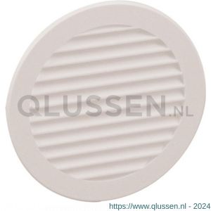 Nedco ventilatie rond schoepenrooster diameter 125 mm PS kunststof wit 63001600V