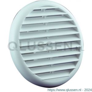 Nedco ventilatie rond schoepenrooster diameter 125 mm PS kunststof wit 63001800V