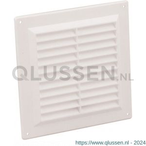 Nedco ventilatie schoepenrooster 250x250 mm PS kunststof wit 63002200