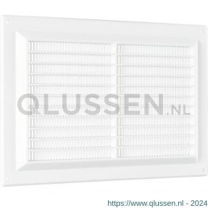 Nedco ventilatie schoepenrooster 250x170 mm PS kunststof wit 63002300