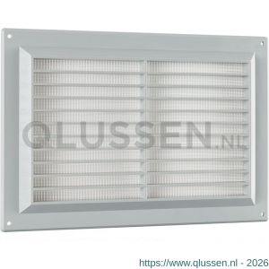Nedco ventilatie schoepenrooster 250x170 mm PS kunststof grijs 63002305
