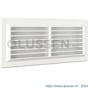 Nedco ventilatie schoepenrooster 130x300 mm PS kunststof wit 63002400