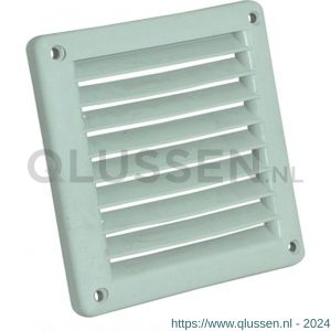 Nedco ventilatie vierkant schoepenrooster 100x100 mm PP kunststof grijs 63002605