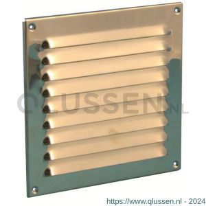 Nedco ventilatie schoepenrooster 150x220 mm messing 63100409