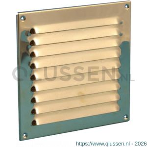 Nedco ventilatie schoepenrooster 200x200 mm messing 63100509