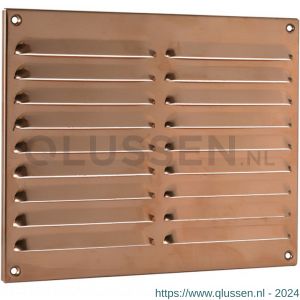 Nedco ventilatie schoepenrooster 250x200 mm roodkoper 63101210