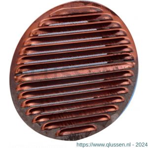 Nedco ventilatie schoepenrooster diameter 80 mm roodkoper 63101610