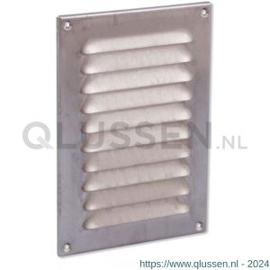 Nedco ventilatie schoepenrooster 150x220 mm RVS 63200911S