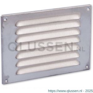 Nedco ventilatie schoepenrooster 220x150 mm RVS 63201011