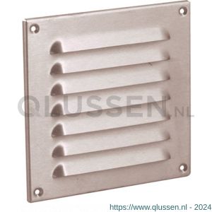 Nedco ventilatie schoepenrooster 200x200 mm RVS 63201111S