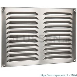 Nedco ventilatie schoepenrooster 320x220 mm RVS 63201811