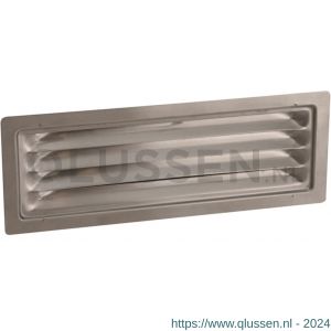 Nedco ventilatie schoepenrooster 204x60 mm RVS 63202011