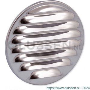 Nedco ventilatie schoepenrooster diameter 130 mm RVS 63202311