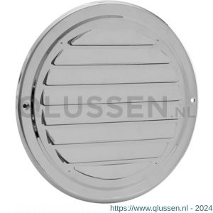 Nedco ventilatie RVS schoepenrooster diameter 100 mm met gaas 63203011