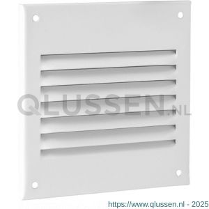 Nedco ventilatie schoepenrooster 100x100 mm staal wit 63300100