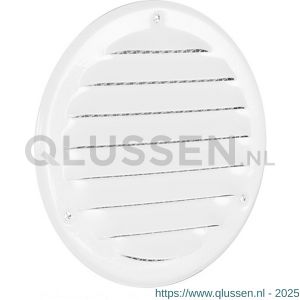 Nedco ventilatie schoepenrooster diameter 100 mm staal wit 63301100