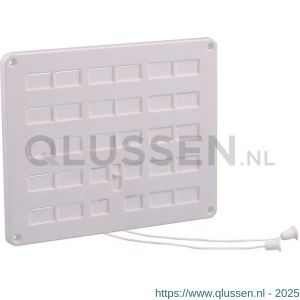 Nedco ventilatie afsluitbaar ventilatierooster 350x300 mm PS kunststof wit 63600700