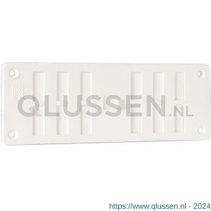 Nedco ventilatie afsluitbaar ventilatierooster 165x60 mm met gaas PS kunststof wit 63601900