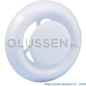 Nedco ventielrooster afzuigventiel met klemmen diameter 125 mm PP kunststof wit 64500700V