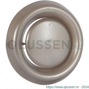 Nedco ventielrooster afzuigventiel met aansluitbus diameter 125 mm PP kunststof RVS 64501021