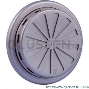 Nedco ventilatierooster verstelbaar diameter 100-150 mm PP kunststof aluminium 64800127S