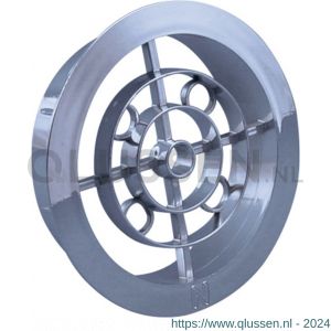 Nedco ventilatierooster diameter 100 mm PP kunststof chroom 64800608