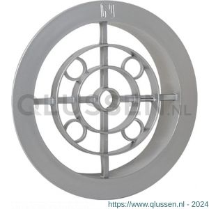 Nedco ventilatierooster diameter 100 mm PP kunststof aluminium 64800627
