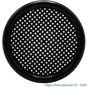 Nedco ventilatierooster diameter 56 mm met kraag PS kunststof zwart 64801501