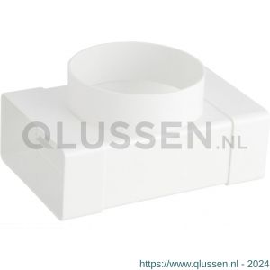 Nedco ventilatiebuis T-stuk 110x54 mm-2x diameter 100 mm kunststof wit 65801300