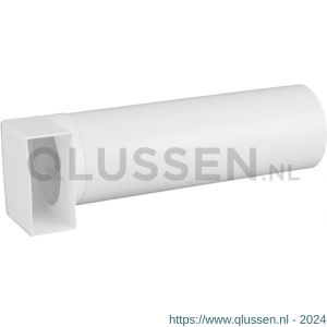 Nedco ventilatiebuis bochtstuk met telescoopbuis diameter 100 mm-110x54 mm kunststof wit 300-500 mm 65802000