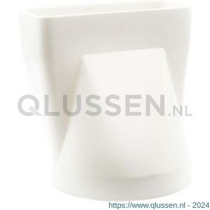 Nedco ventilatiebuis toebehoren overgangsstuk recht diameter 125 mm-150x70 mm kunststof wit 65805000