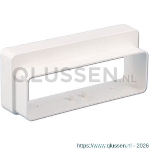 Nedco ventilatiebuis toebehoren overgangsstuk recht 204x60 mm-220x90 mm kunststof wit 65808000