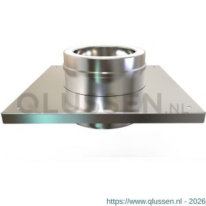 Nedco rookgasafvoer dubbelwandig 80 mm console plaat 68700911