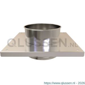 Nedco rookgasafvoer enkelwandig consoleplaat 80 mm 68727611