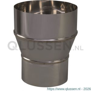 Nedco rookgasafvoer enkelwandig RVS verloopstuk 109 mm uitwendig-140 mm inwendig 68739811