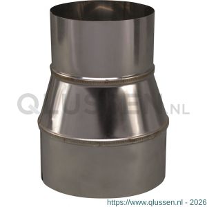 Nedco rookgasafvoer enkelwandig RVS verloopstuk 129 mm uitwendig-100 mm inwendig 68741211