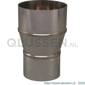 Nedco rookgasafvoer enkelwandig RVS verloopstuk 89 mm uitwendig-110 mm inwendig 68744911